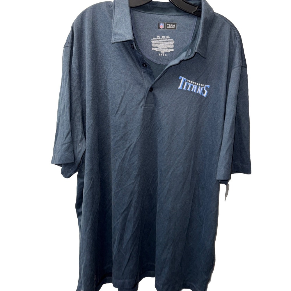 Tennessee Titans NFL Shirt Adult 3XL Blue Polo Football Men‎